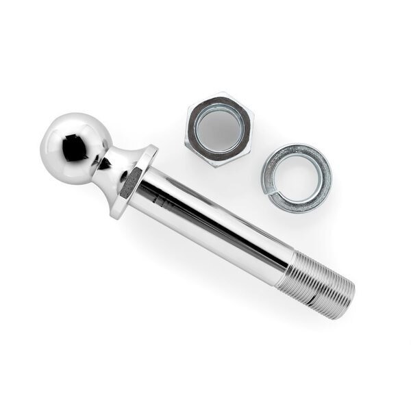 HITCH BALL, CHROME, RATED 6000, 2IN X 1-1/4IN X 6-5/8IN (R3), Camco, Mfr#: 48759